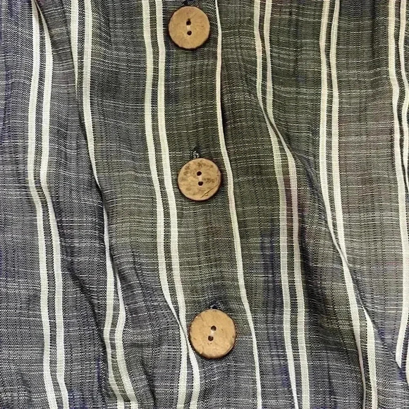 APT 9 sleeveless wide leg loose fitting stripe pocket jumpsuit PXL NWT - Picture 3 of 6